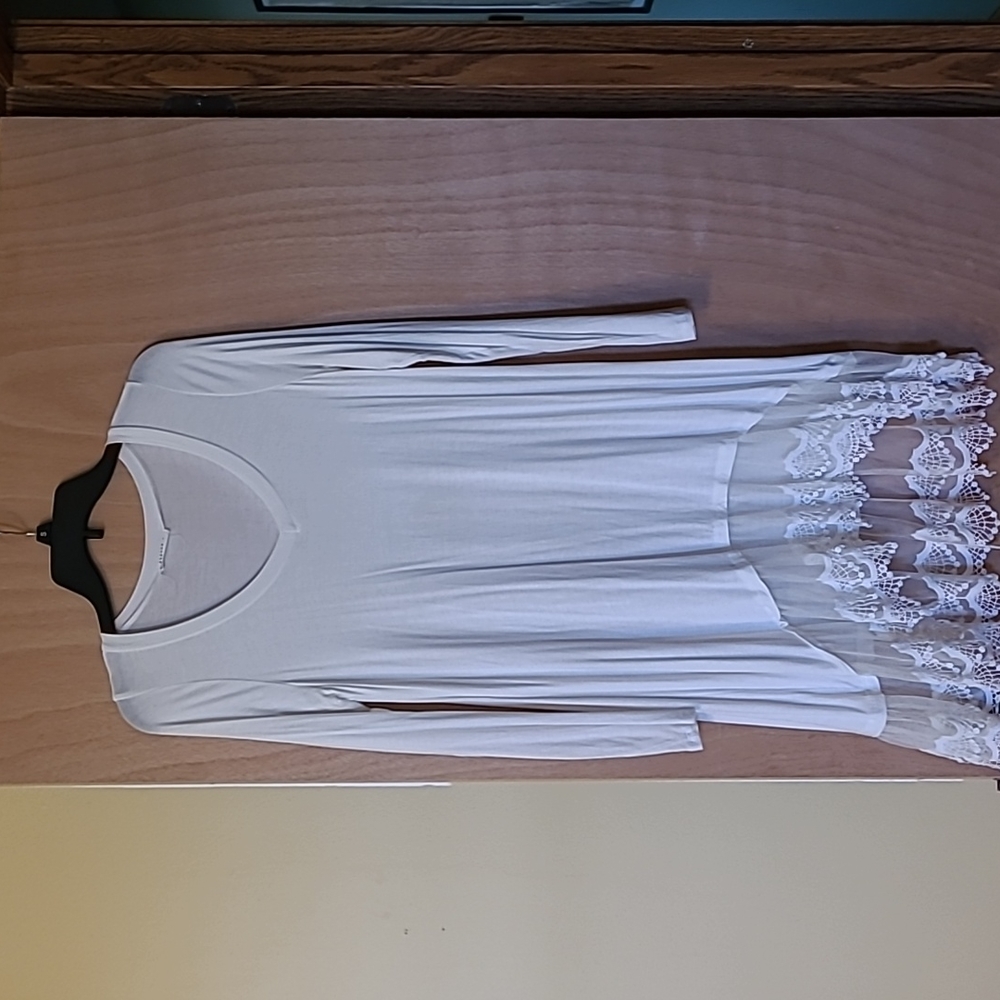 Dress or tunic, size M, rayon/spandex. Very soft and comfortable.